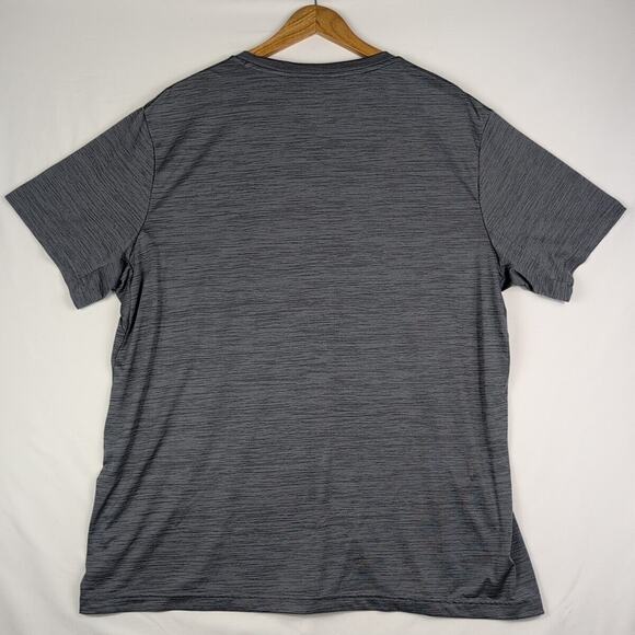 Tek Gear Mens T-Shirt DryTek Crew Tee Heathered Gray Gym Training Knit Size XXL - Picture 3 of 11